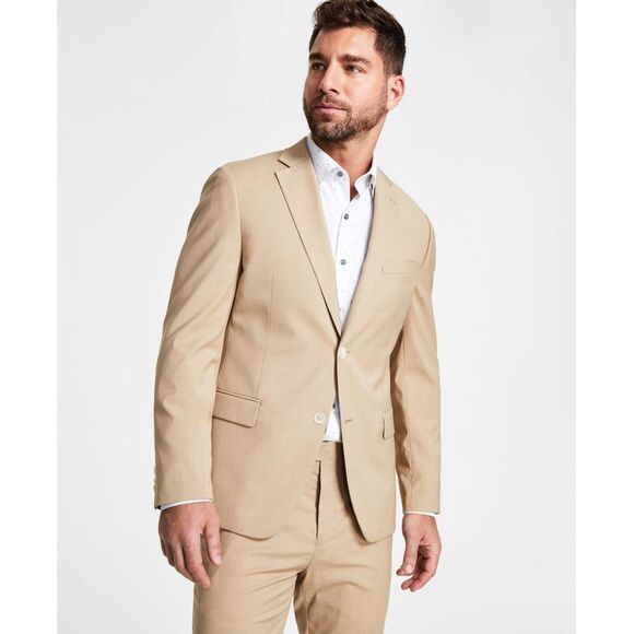 Men's Slim-Fit Stretch Solid Suit Jacket